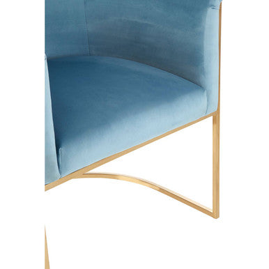 Mias Blue Velvet Chair - Image 12