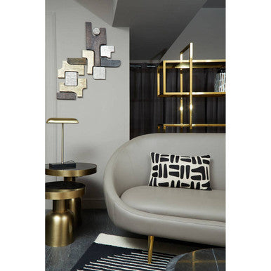 Brown Leather Effect Sofa, Lagero - Image 8