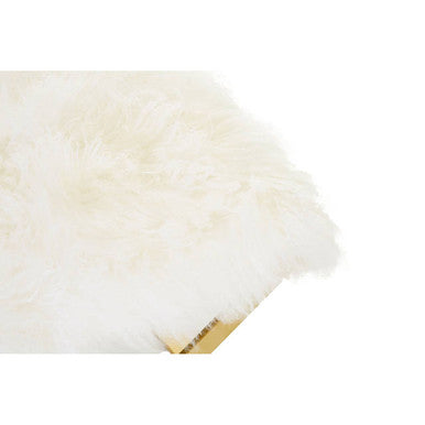 Anafi White Sheepskin Stool - Image 11