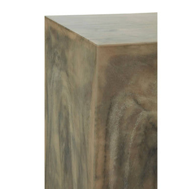 Rosado Marble Effect Side Table And Stool