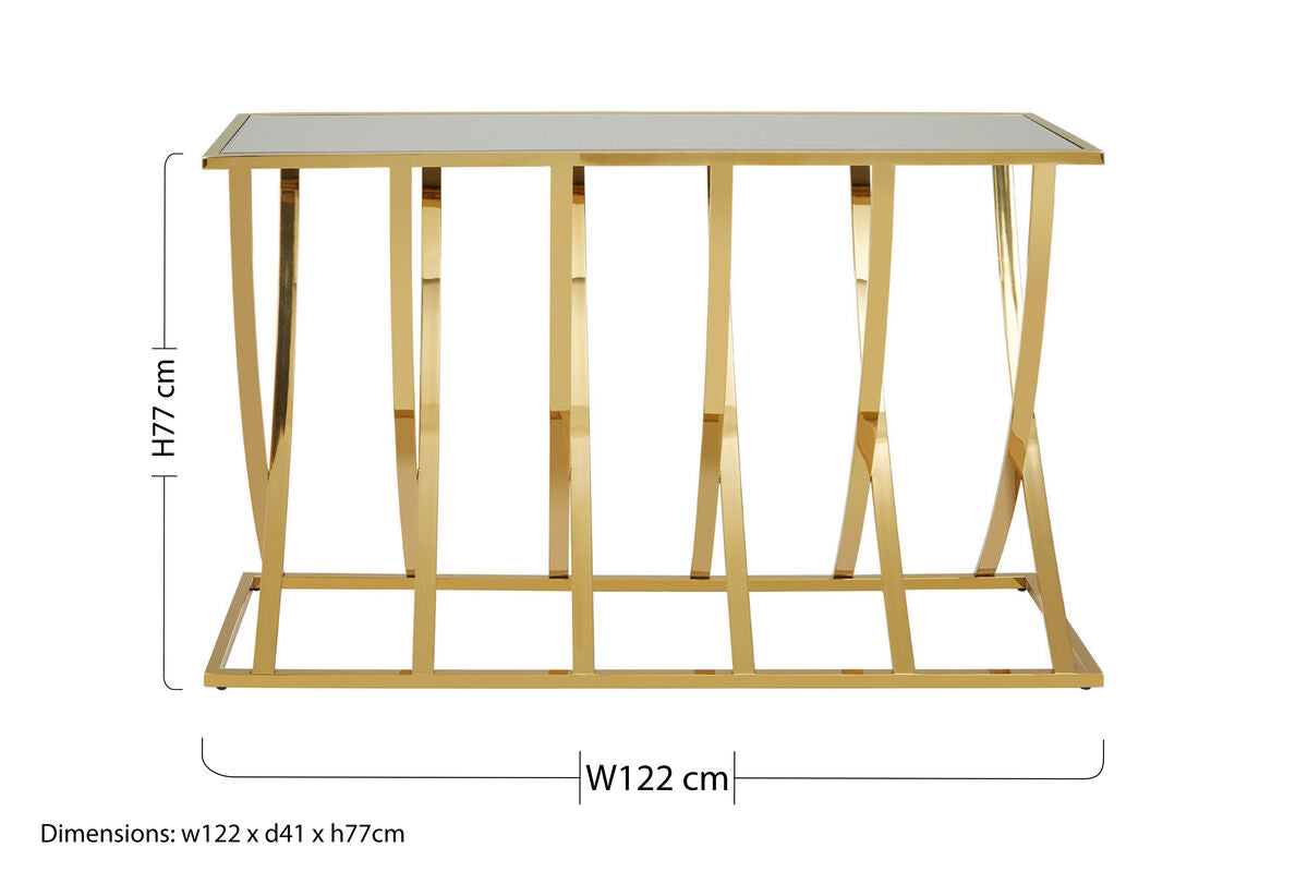 Reena Gold Console Table - Image 6