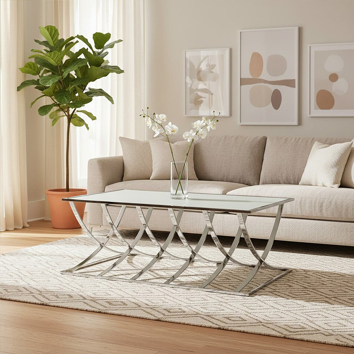 Reena Silver Coffee Table