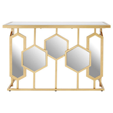 Rio Gold and Mirror Console Table - Image 2