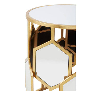 Rio Gold and Mirror Side Table - Image 3