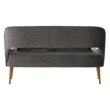 Hendricks Grey Velvet Sofa