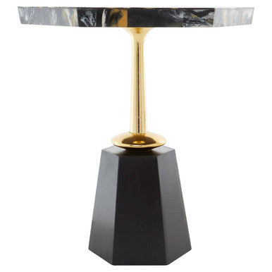 Odell Hexagonal Horn Top Side Table - Image 6