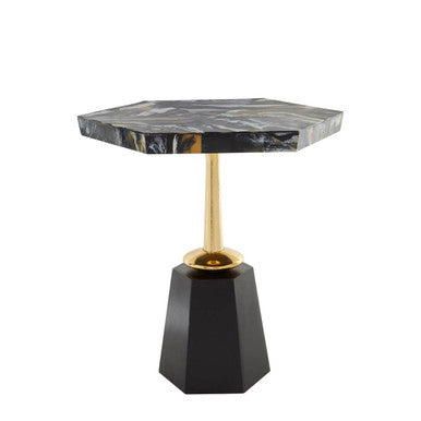 Odell Hexagonal Horn Top Side Table - Image 5