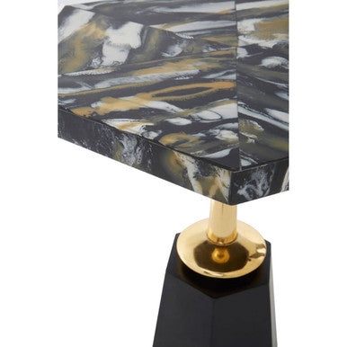 Odell Hexagonal Horn Top Side Table - Image 7