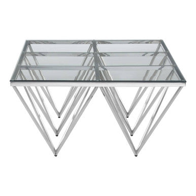 Allure Prismatic Silver Base Coffee Table - Image 5