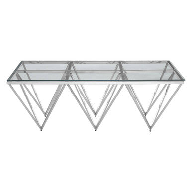 Allure Prismatic Silver Base Coffee Table - Image 2
