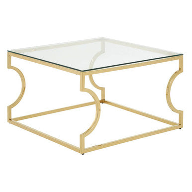 Allure Tempered Glass Curved Frame Coffee Table - Image 4