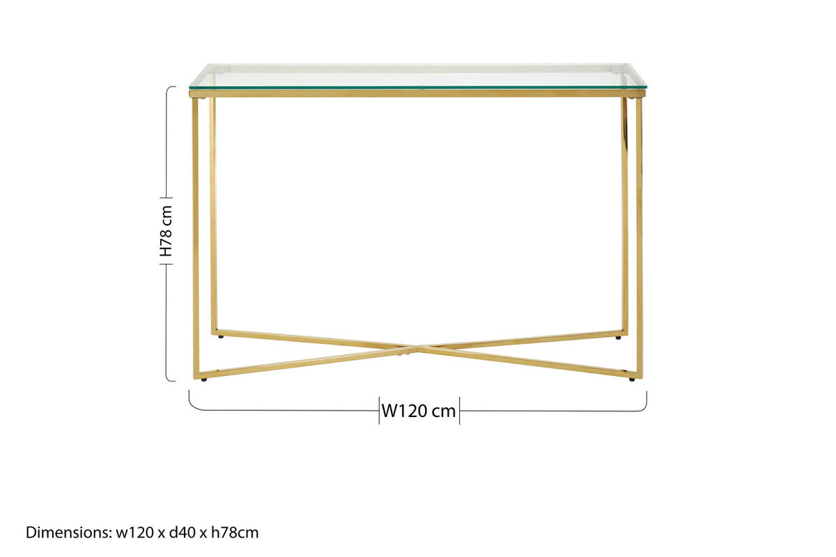 Allure Cross Base Console Table - Image 8