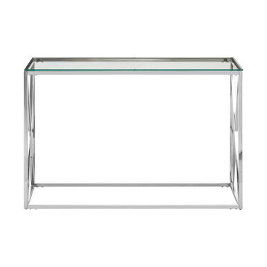 Allure Silver Cross Design Console Table - Image 2