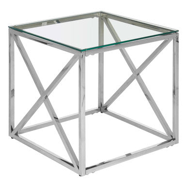 Allure End Table With Cross Base - Image 2
