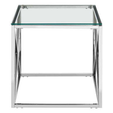 Allure End Table With Cross Base - Image 3