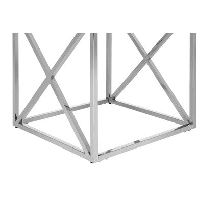 Allure End Table With Cross Base - Image 6