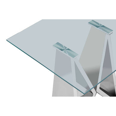 Allure Chrome Wing Base End Table - Image 3