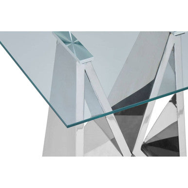 Allure Chrome Wing Base End Table - Image 4