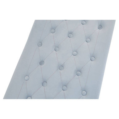 Allure Powder Grey Tufted Bench