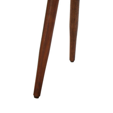 Boho Hexagonal Wooden Side Table