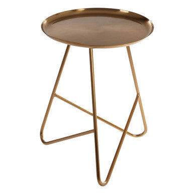 Corra Gold Metal Side Table