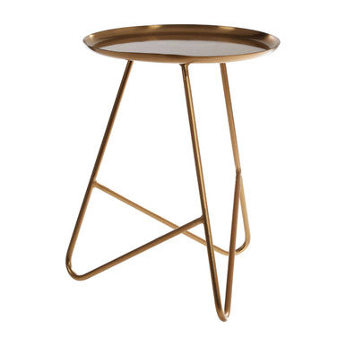 Corra Gold Metal Side Table