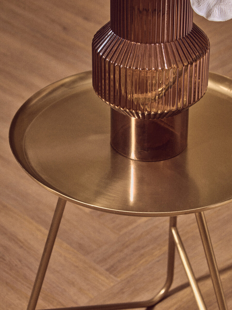 Corra Gold Metal Side Table