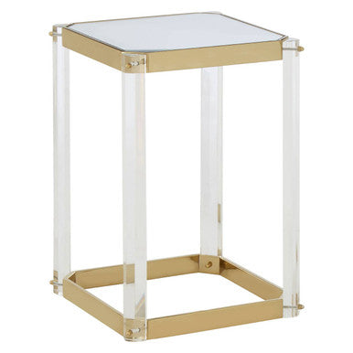 Miley Side Table With Mirrored Top