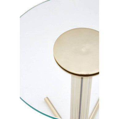 Miley Side Table With Glass Top