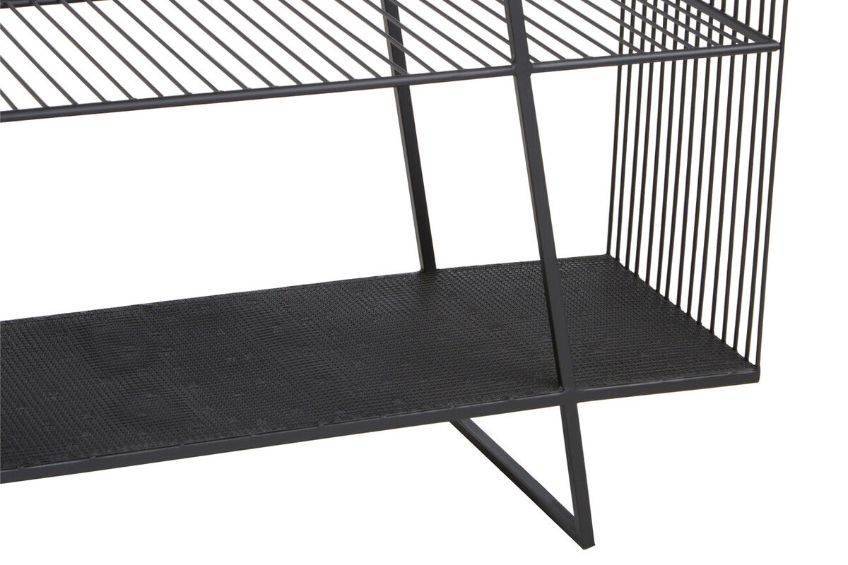 Trento Console Table With Grey Glass Top