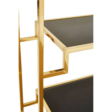 Horizon Rectangular Tempered Glass 6 Tier Shelving Unit - Image 5