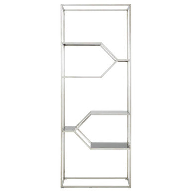 Horizon 4 Tier Silver Finish Shelving Unit