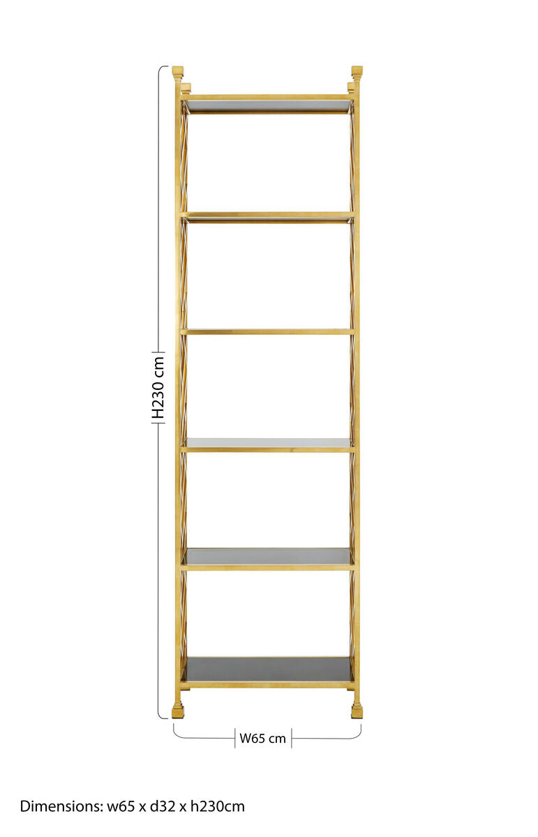 Horizon 6 Tier Tempered Glass Shelving Unit