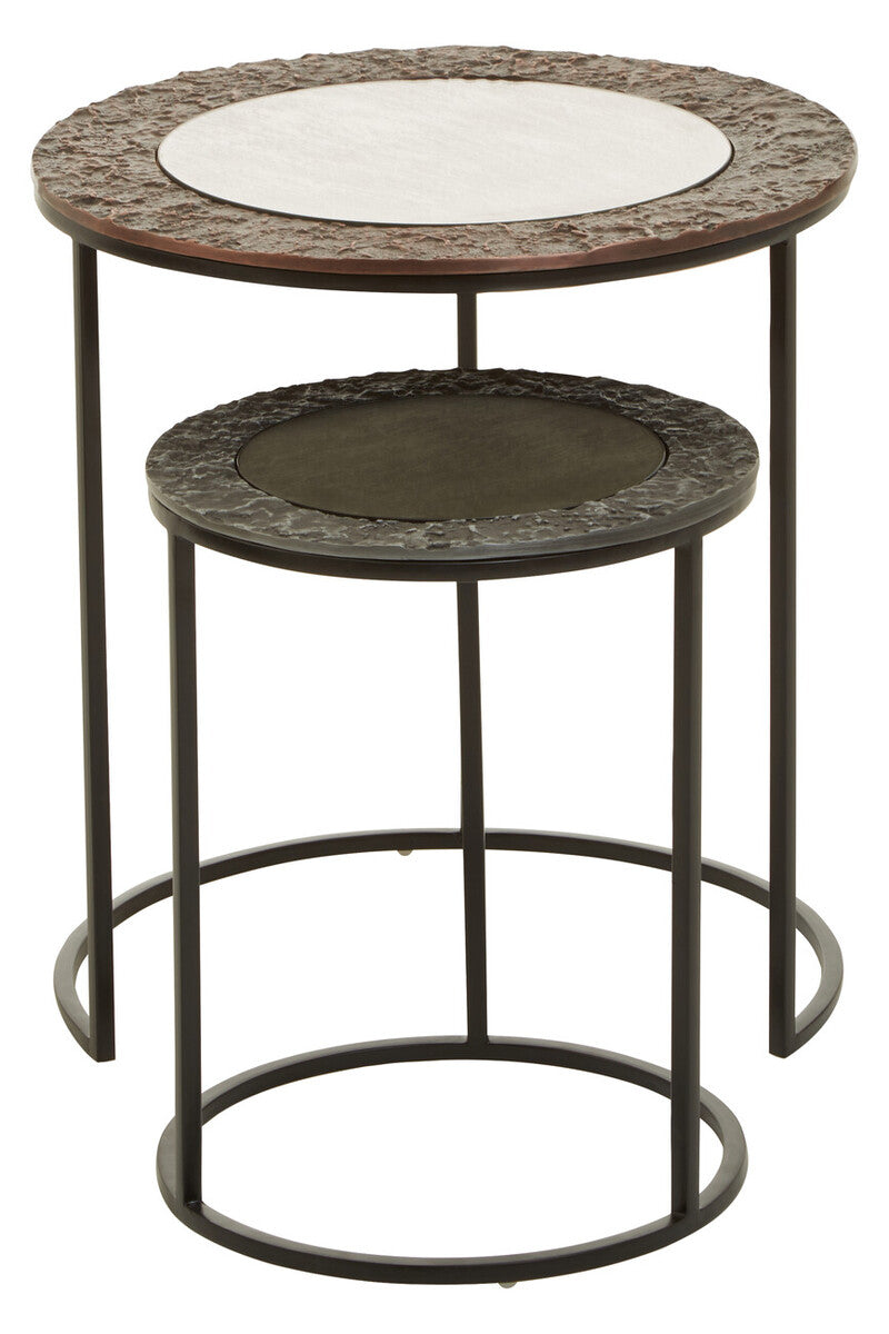 Akola Set Of 2 Round Nesting Tables - Image 2
