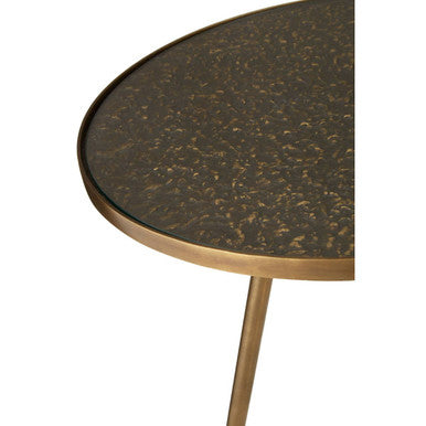 Akola Antique Gold Finish Side Table - Image 3