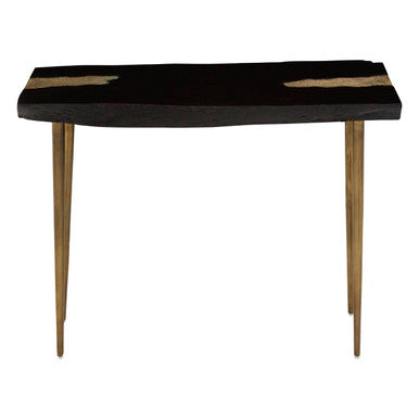 Asamra Black Acacia Wood Console Table - Image 3
