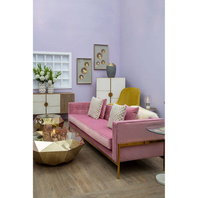 3 Seater Pink Sofa, Rena