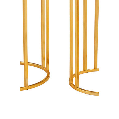 Templar Marble and Gold Frame Set Of 2 Side Tables - Image 6