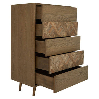 Salvar Wooden Chest of 5 Drawers - Image 7