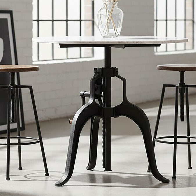 Vasco Small Bar Table with White Marble Top