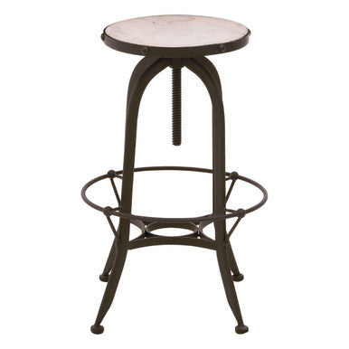 Vasco Black And White Finish Bar Stool