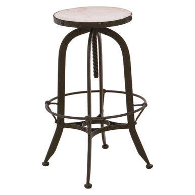Vasco Black And White Finish Bar Stool