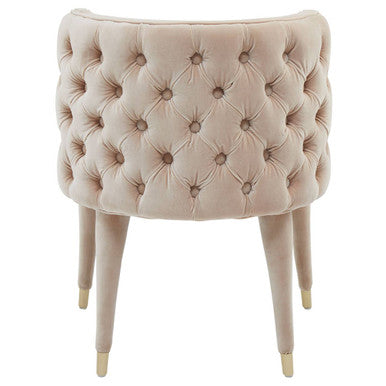 Villi Beige Tufted Backrest Chair
