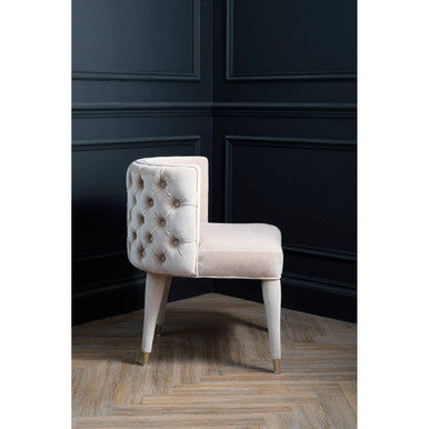 Villi Beige Tufted Backrest Chair