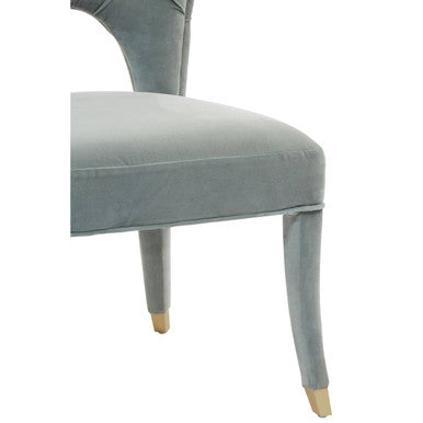Villi Blue Velvet Tufted Dining Chair - Image 10