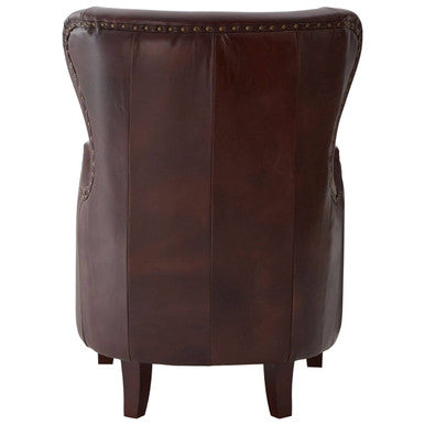 Victor Brown Leather Lounge Chair - Image 7