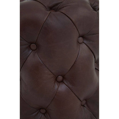 Victor Coffee Leather Stool