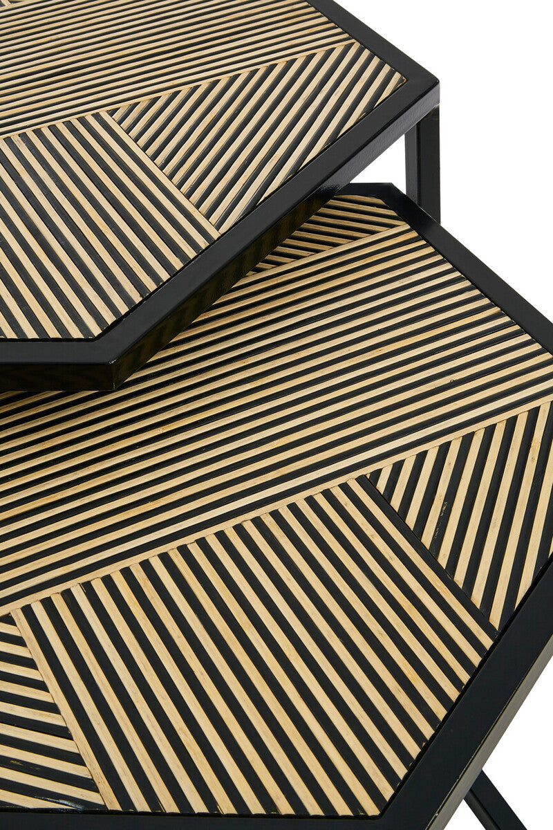 Babita Set of 2 Hexagon Side Tables