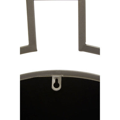 Jalal Silver Metal Frame Round Wall Mirror