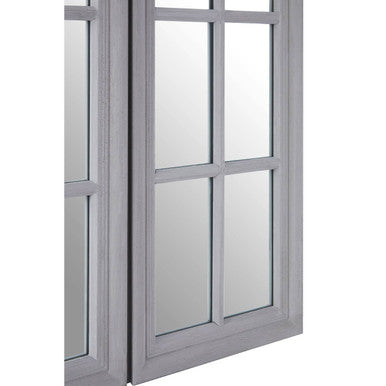 Fret Grey Finish Dressing Table Mirror - Image 5